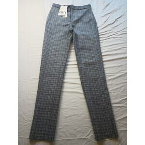 Zara Black and White Checkered Wide Leg Pants